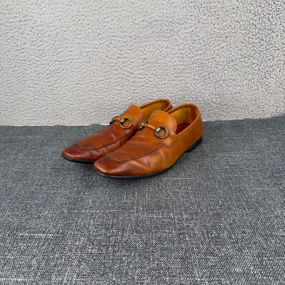 Magnanni Mens Tan Leather Horsebit Loafer Dress Shoes EU 41‎ US 8.5 Portugal